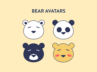 Daily UI #088 - Avatars avatar avatars bear dailyui dailyui088