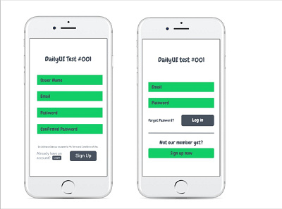DailyUI 001-sign up ui ux