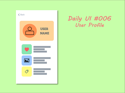 DailyUI 006 - user profile