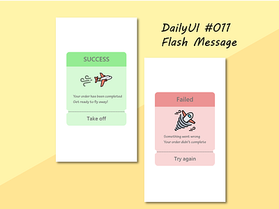 DailyUI #011 - Flash Message