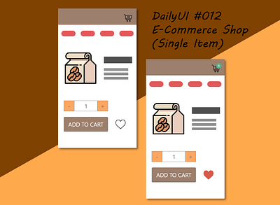 Daily UI #012 - E-Commerce Shop (Single Item)