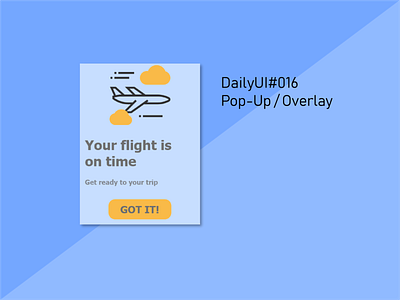 DailyUI #016 - Pop-Up / Overlay