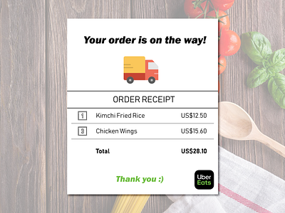 Daily UI #017 Email Receipt