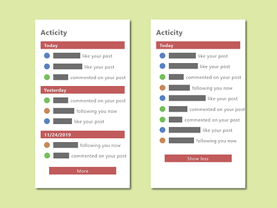 Daily UI #047 - Activity Feed