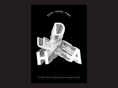 Duha | Typography illustration poster design typography