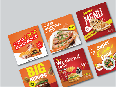 Social media design | Food branding socialmedia illustrator