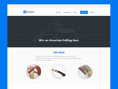 Plangrid - Win an American Felling Axe axe contest plangrid