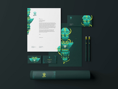 Setole Branding artwork brand identity branding design design digitalart glowing green illustration logo magic merchandise setole stationery totem witcher