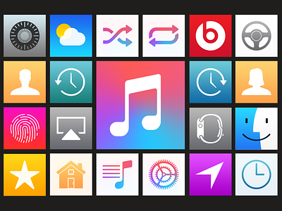 Cascade Playlists apple music cascade icons playlists replacement system