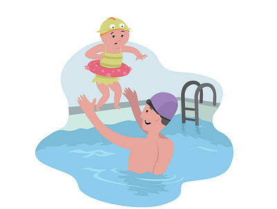 Illustration for Parents and kids illustration