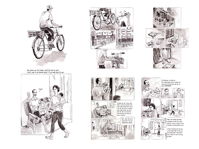 Paper Dosa - Graphic Novel design illustration typography