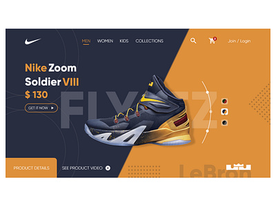 Sample Landing Page - Nike Zoom Soldier 8