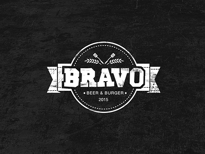 Branding - Bravo Burger & Beer brand branding identity logo visual identity