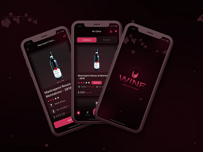 Wine App drinking app shopping app ui wine wine app