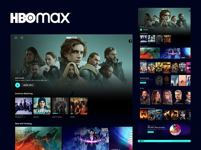 HBO Max Landing Page With Login View
