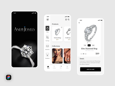 Jewelry App app jewellery jewelry uplabs
