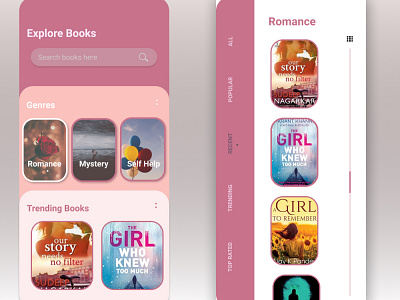 Online Bookstore App app bookstore app design mobile app design mobile ui ui ux