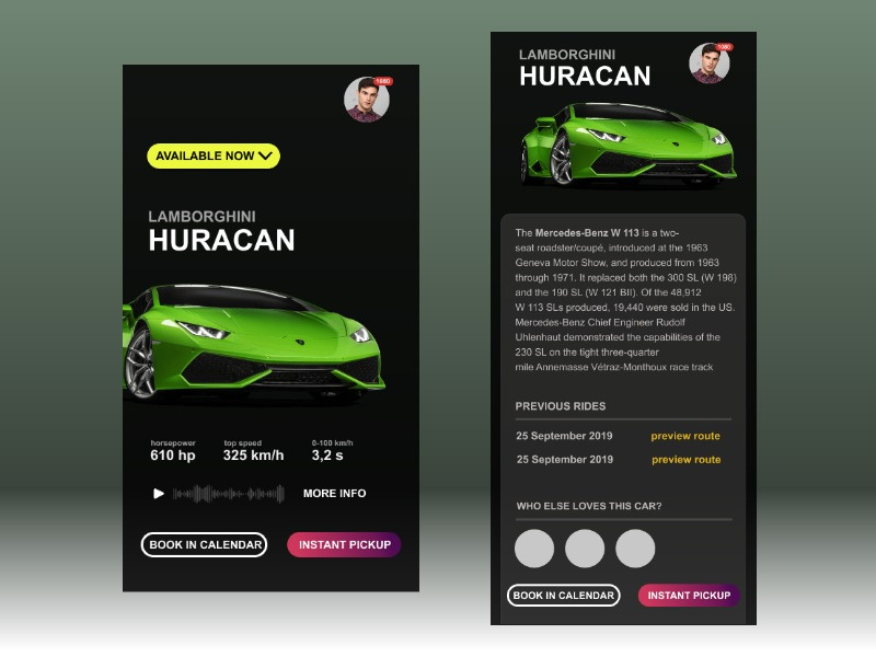 Rent a Car App by Shubhada Poojary on Dribbble