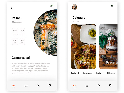 Food Ordering App app beginner cuisine design food app food app ui food order food ordering app inspirational minimal mobile app design mobile ui simple design ui ux