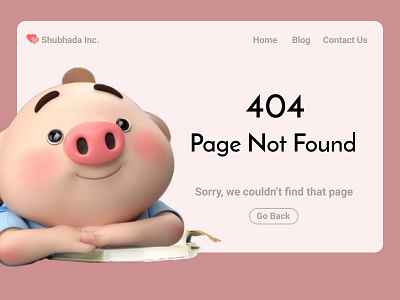 Error 404 Web Page beginner design error error 404 error page minimal pink simple design ui ux webdesign webpage website website design