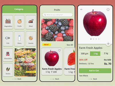 Grocery App UI Concept