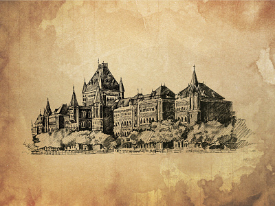 Bombay High Court illustration illustration art ipadpro ipadproart procreate procreateapp sketch sketches sketching