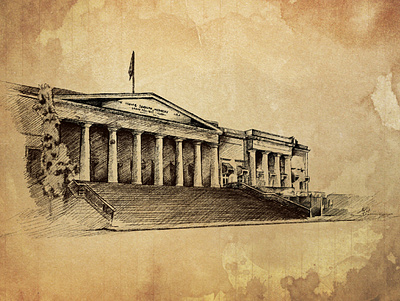 The Asiatic Society Of Bombay design illustration illustration design ipadpro ipadproart procreate procreate app procreate art procreateapp sketch