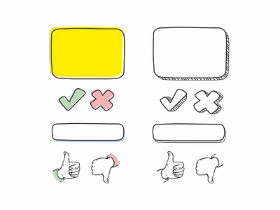 Hand drawn icons