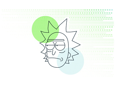 Current Mood adult apathetic blue design graphic green icon line morty rick swim vector