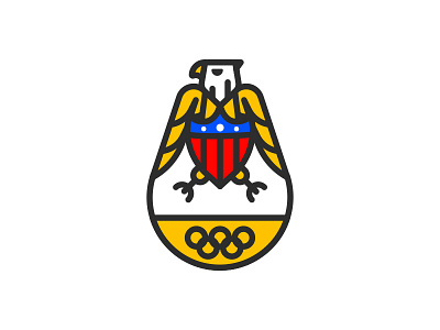 USA Olympics Badge