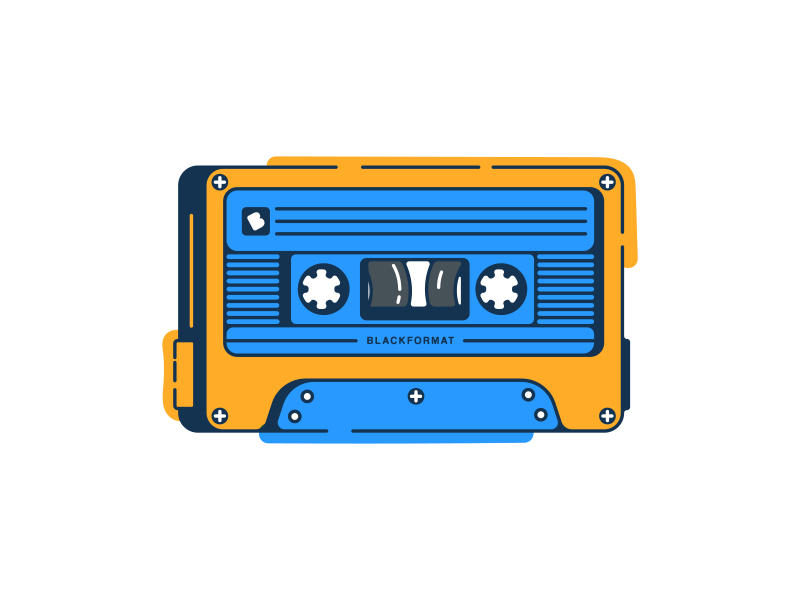 Blackformat Cassette by Tyler Mays on Dribbble