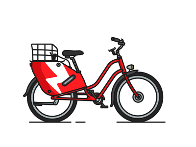 Scoot eBike barcelona bike brooklyn ny city cruiser cycle electric illustration pedal scoot transportation urban