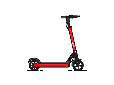 Scoot Kick bay area bird brooklyn ny foot illustration kick lightning bolt san francisco scoot scooter urban vehicle