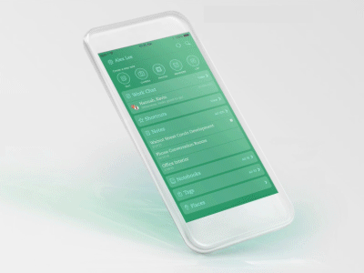Evernote levels - landing pages animation app devices gif glass ios landing products