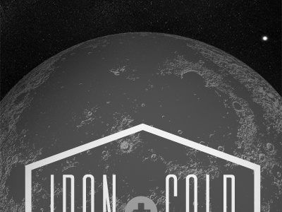 Iron & Gold v5 branding gold hexagon iron logo moon plus vector white