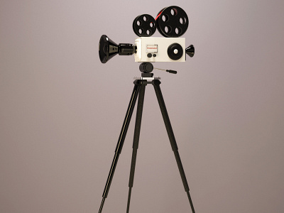 Camera with Tripod 3d art 3dmodel camera tripod