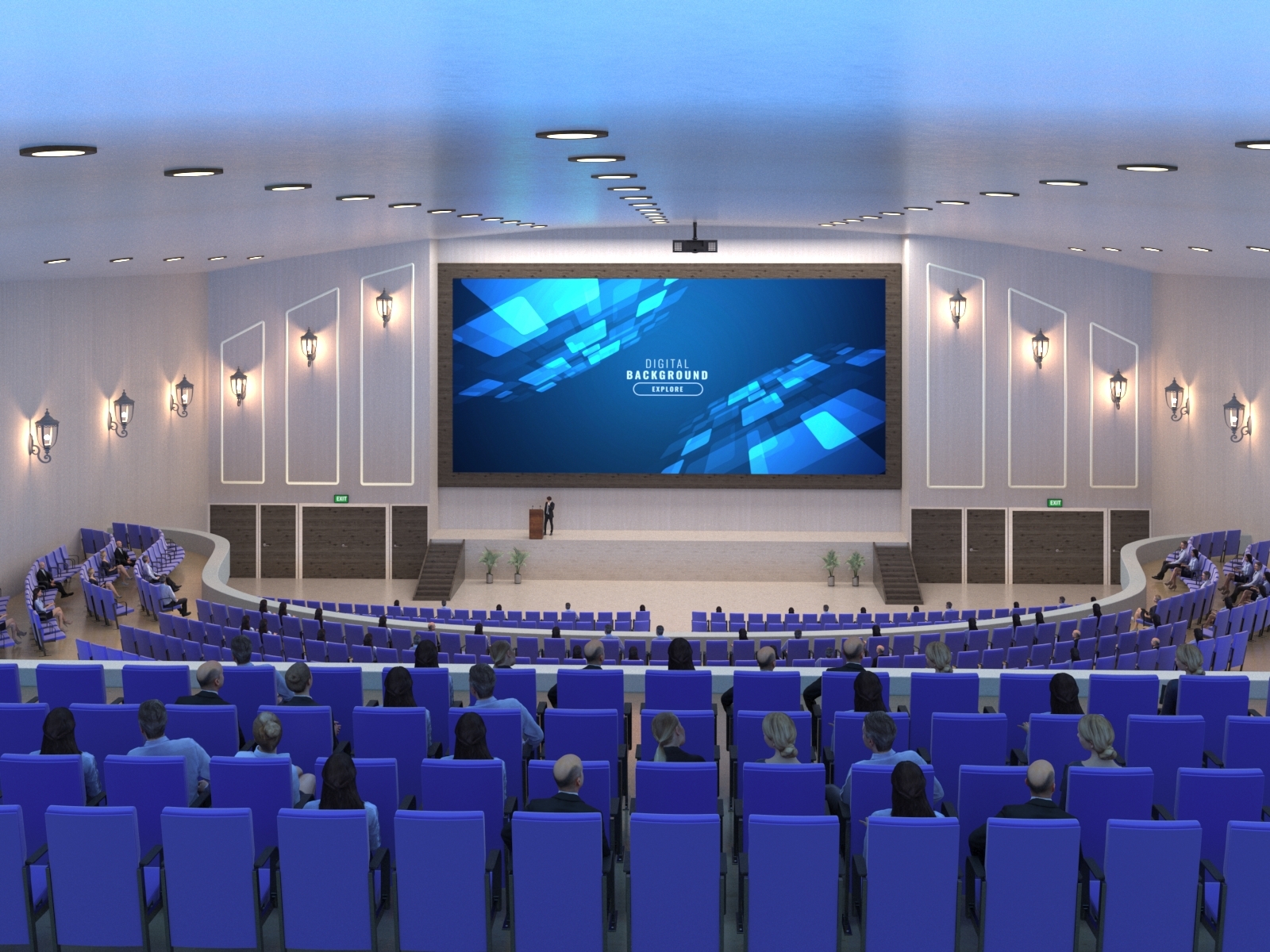 Virtual Business Auditorium by Nikhil Jadhav on Dribbble