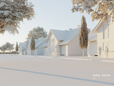 Forest Cottage - CGI 3d modeling 3d rendering clay render exterior clay render