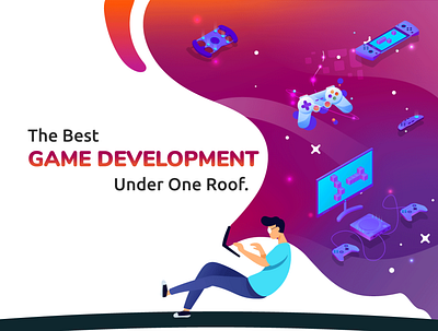 game development banner branding creativity design development game art game development graphics illustration poster
