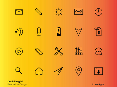Icon Apps adobe illustrator design flatdesign icon icon design icon set illustration logo typography ui vector