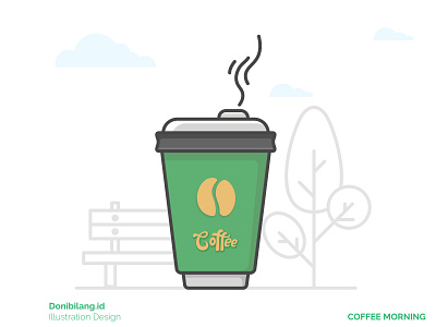 Coffee Morning adobe illustrator art brand identity branding branding design flatdesign illustration logo ui vector