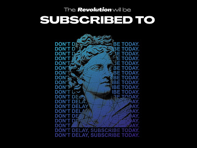 The Revolution will be subscribed to adobe illustrator artwork branding branding design design design art designer illustration justforfun logo merchandise music psychedelic revolution subscription