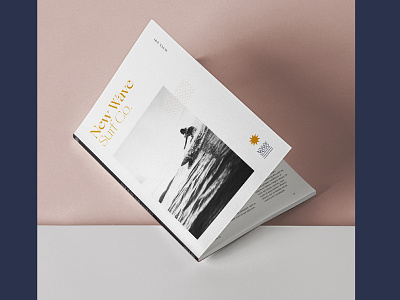 New Wave Surf Co. Branding & Zine branding identity magazine surf surfer