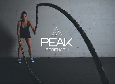 Logo design and branding for Peak Fitness branding conditioning design fitness fitness app fitness logo logo personal trainer strength