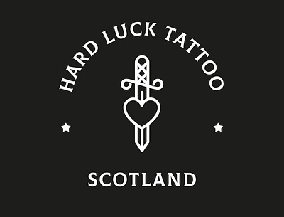 Hard Luck Tattoo | Logo Design branding design icon illustration illustrator logo minimal modern design modern logo typography vector