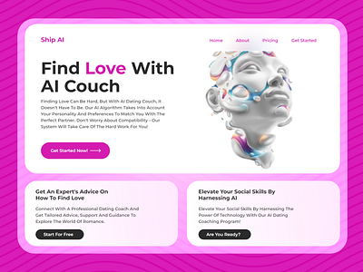 Ship AI - Dating Coach - Landing Page Concept -  Theodore Negusu