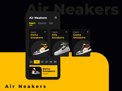 Air Neaker: E-Commerce - Sneakers - Theodore Negusu