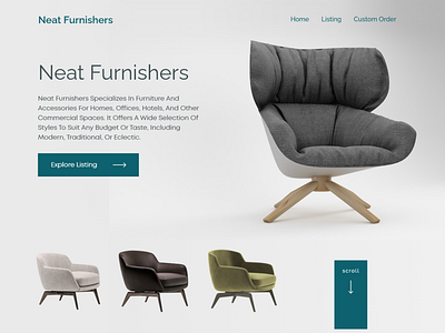 Neat Furnishers - Landing Page - Product