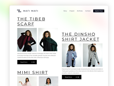 Product page redesign - Mafi Mafi