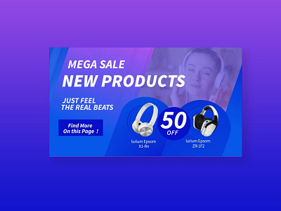 Facebook Cover Slide Headset Sell artwork banner ad beats buy creative design discount facebook ad flash sale offer product design product page shoes social media super sale